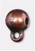Attache breloque en métal 10x8 mm cuivre x2