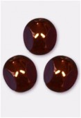 Perle 3-cut picasso 10 mm siam antiqued bronze x6