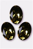 Cabochon 4120 14x10 mm khaki F x1 Cabochon 4120 14x10 mm khaki F x1