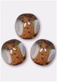 Perle 3-cut picasso 6 mm crystal x12