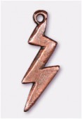 Breloque en métal éclair 20x6 mm cuivre x2