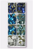 Assortiment de strass thermocollants en aluminium It's A Boy x288