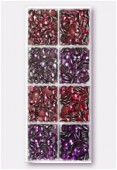 Assortiment de strass thermocollants en aluminium Lilac Bloom x864