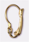 Dormeuse à trou 18x12 mm or x2 Dormeuse à trou 18x12 mm or x2