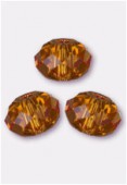 Rondelle 5040 6 mm topaz x4