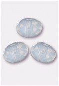 Rondelle 5040 6 mm white opal x4