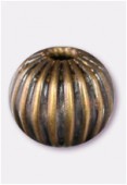 Perle en laiton ronde 6 mm bronze x6