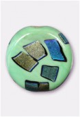 Palet rond patch AB 28 mm green x1