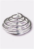 Cage à perle 10 mm argent x2