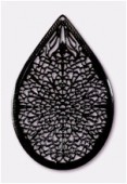 Estampe goutte 48x31 mm noir x1