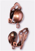 Clip demi perle 8 mm cuivre x2 Clip demi perle 8 mm cuivre x2