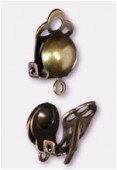 Clip demi perle 8 mm bronze x2 Clip demi perle 8 mm bronze x2