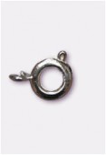 Fermoir à ressort 6 mm argent x500