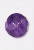 Améthyste ronde à facettes 4 mm x8