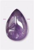 Améthyste goutte plate 10x7 mm x2