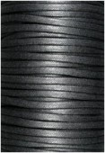 Coton enduit 4 mm noir x1m