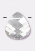 Goutte plate 6012 11x10 mm crystal x1