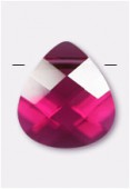 Goutte plate 6012 11x10 mm ruby x1