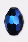 Olive Celebrity Crystal 13x10 mm blue iris x2