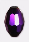 Olive Celebrity Crystal 11x8 mm purple iris x2