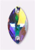 Navette à coudre 3223 18x9 mm crystal AB F x1