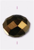 Rondelle Celebrity Crystal 7x10 mm bronze x4