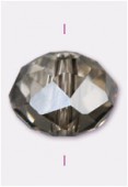 Rondelle Celebrity Crystal 4x6 mm platinum x6