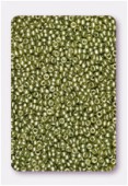 Rocaille 2 mm olivine pearl x20g