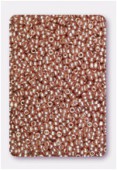 Rocaille 2 mm mauve pearl x20g
