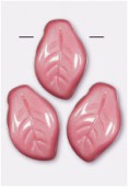 Feuille 9x14 mm pink satin x6
