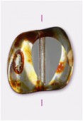 Palet nugget cut 13x15 mm crystal x1