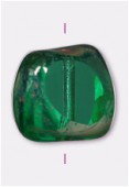 Palet nugget cut 10x12 mm emerald x1