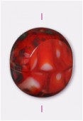 Palet round cut 12 mm carnelian x1