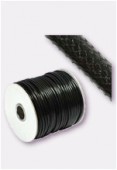 Cordon synthétique faux serpent noir 3 mm x1m
