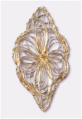 Forever Gold 18 k pendentif feuille 70x37 mm x1