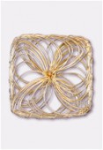 Forever Gold 18 k pendentif carré 30 mm x1
