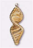 Forever Gold 18 k pendentif twisted 40x13 mm x1