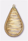 Forever Gold 18 k pendentif goutte 38x23 mm x1