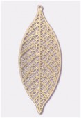Forever Gold 18 k pendentif feuille 74x29 mm x1