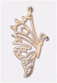 Forever Gold 18 k pendentif papillon filigré 40x23 mm x1