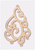 Forever Gold 18 k pendentif rococo 40x26 mm x1