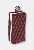 Breloque en résine gaufrette chocolat 20x10 mm x1