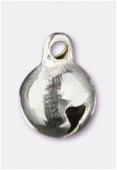 Grelot en métal argent 10 mm x4