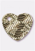 Forever Gold 18 k breloque coeur 16x17 mm x1 Forever Gold 18 k breloque coeur 16x17 mm x1