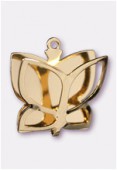 Forever Gold 18 k breloque papillon plié 18x19 mm x1 Forever Gold 18 k breloque papillon plié 18x19 mm x1