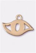 Forever Gold 18 k breloque oeil porte chance 13x20 mm x1 Forever Gold 18 k breloque oeil porte chance 13x20 mm x1