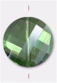 Palet twist Celebrity Crystal 18 mm peridot x1
