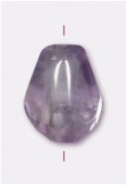 Améthyste light goutte à facettes 7x5 mm x2