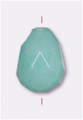 Amazonite goutte à facettes 7x5 mm x2