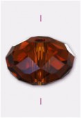 Rondelle Celebrity Crystal 7x10 mm smoke topaz x4